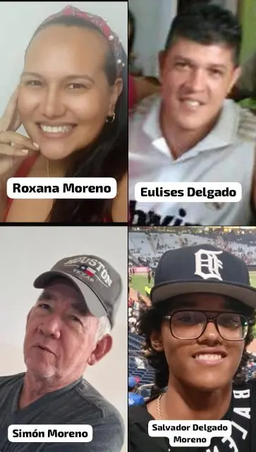 Eulises Delgado y familia