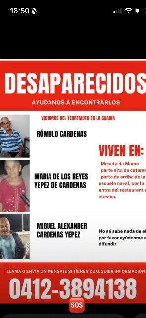Rómulo cárdenas ,María de los reyes yepez de cárdenas, Miguel Alexander Cárdenas Yepez
