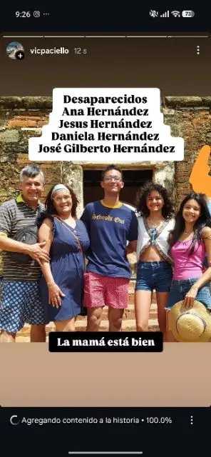 Jesús Hernández José Gilberto Hernández y Daniela Hernández