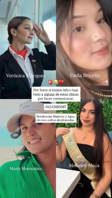 Verónica Marquez. Paola Briceño. Maria Morocoima. Melanny Meza
