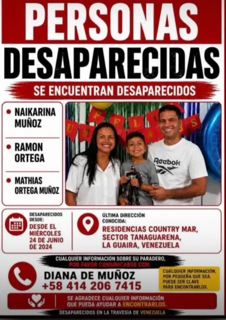 Ramón Ortega esposa e hijo