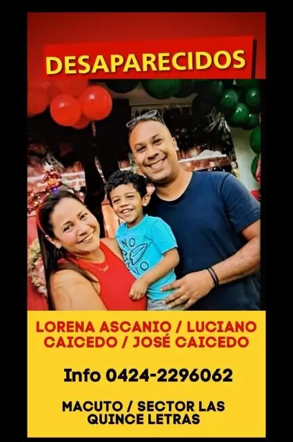 Lorena, Luciano y José Caicedo