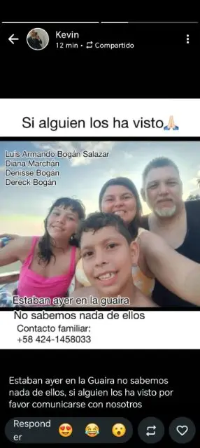 Luis Armando Bogán Salazar Diana Marchán Denisse Bogán Dereck Bogán