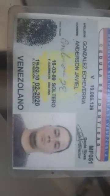 Anderson Javiel Gonzalez Echeverria