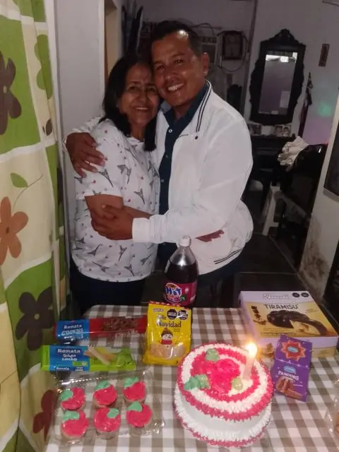 Doris frontado y RENNY BADARACO