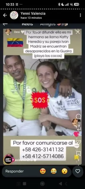Katty Heredia y Iván martinez