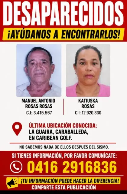 Katiuska Rosas y Manuel Antonio Rosas Rosas