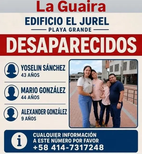 Yoselyn Sánchez, Mario Gonzáles y Alexander González