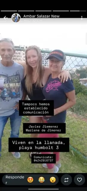 Marlene de Jiménez y Javier F. Jiménez G.