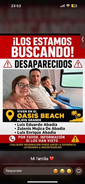 Luis Enrique Abadia. Luis Eduardo Abadia. Zulenis Mujica Donate.