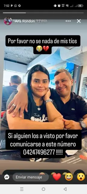 Annette Andrade y Víctor Dorta