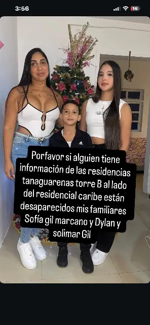 Sofía Gil, dylan Gil y Sofía marcano