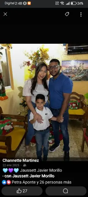 Channette Martínez de morillo.. Jauset morillo.. Matías morillo