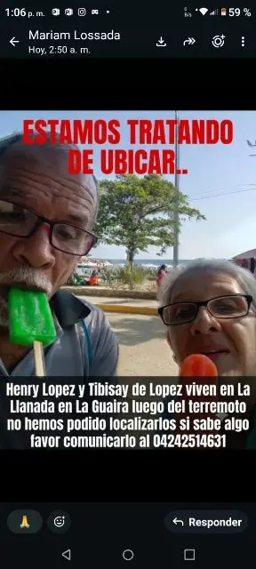 Henrry López y Tibisai de Lopez
