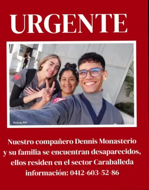 Dennis Monasterio y su familia.