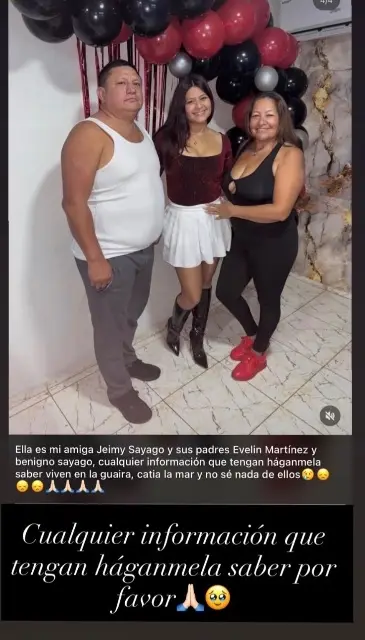 Jeimy Sayago,Evelyn Martínez,Benigno Sayago