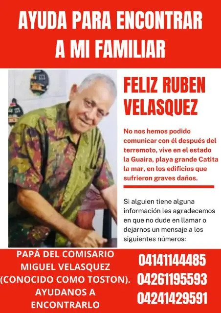Feliz Rubén Velasquez