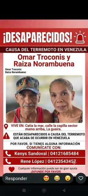 Raiza Norambuena y Omar y troconis