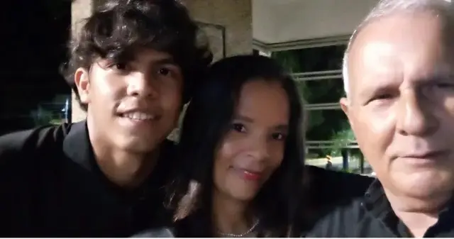 William Díaz y familia