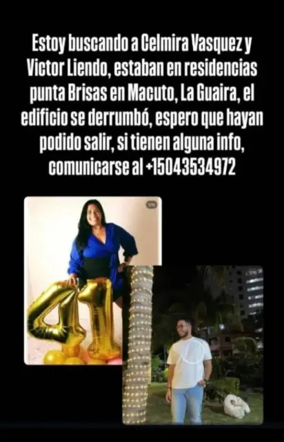 Celmira Vasquez y Victor liendo