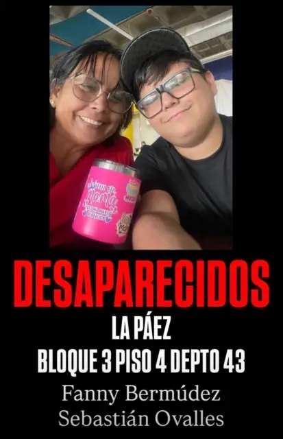 Fanny Bermúdez e hijo