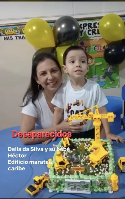 Delia da Silva, y su hijo Hector
