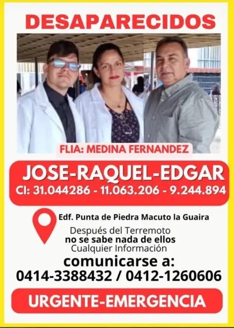 Edgar Medina, Raquel Fernández y José Medina