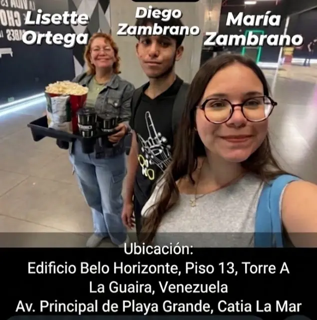 Lisset Ortega, Diego Zambrano y María Zambrano
