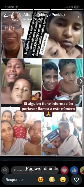 Sergio madera y familia