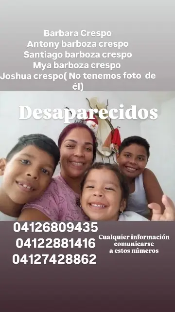 Barbara Crespo, Antony Barboza, Santiago Barboza, Mya Barboza, Joshua Crespo