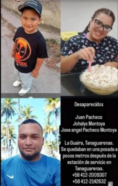 Juan Pacheco, Johannys Montoya y José Angel Pacheco Montoya