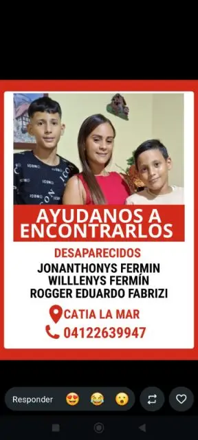 Willenys Fermín,Jonanthonys fermín y Rogger Eduardo Fabrizi