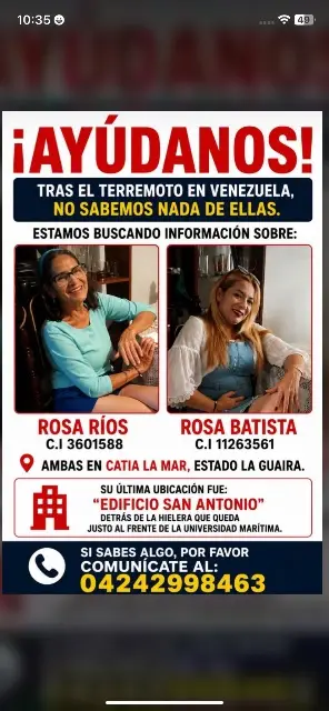 Rosa Ríos y Rosa Batista