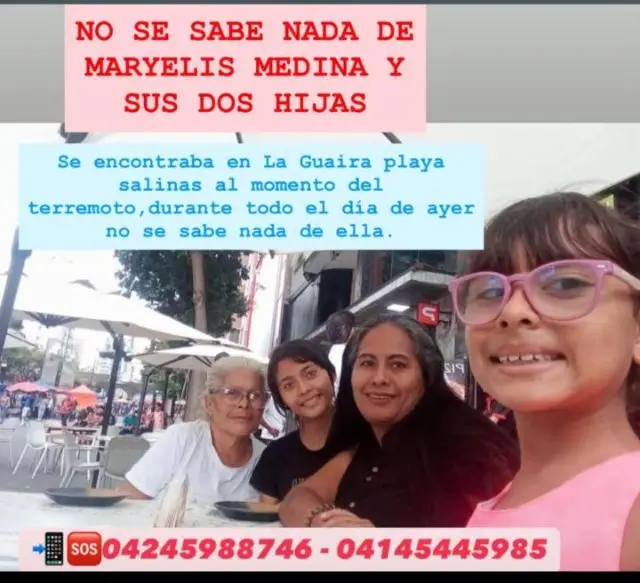 Madre:Maryelis Medina. Sus hijas : Stephany palacios briggit palacios
