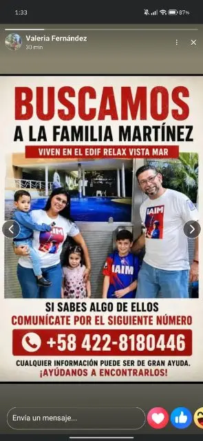 Kimbelin Fernández y familia