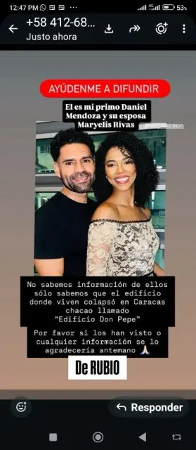 Daniel Mendoza y Maryelis Rivas