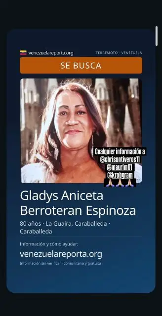 Gladys Aniceta Berroteran Espinoza