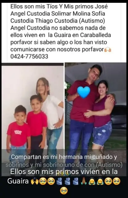 Jose angel y familia