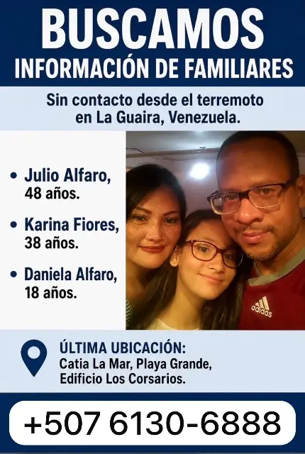 Karina Fiore, Julio Alfaro, Daniela Alfaro