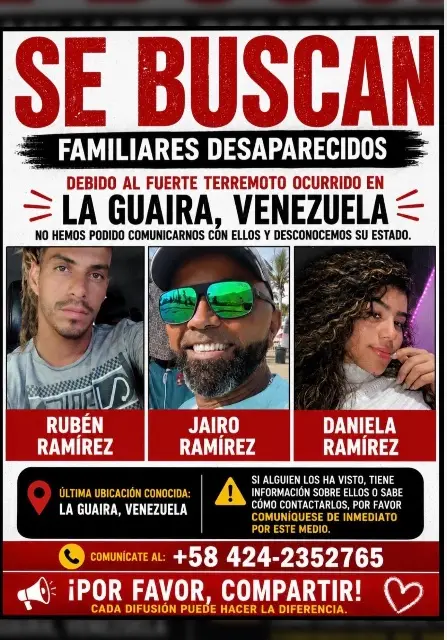 Daniela Ramírez, Jairo Ramírez, Rubén Ramírez