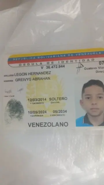 Greivys Abraham Legon Hernández