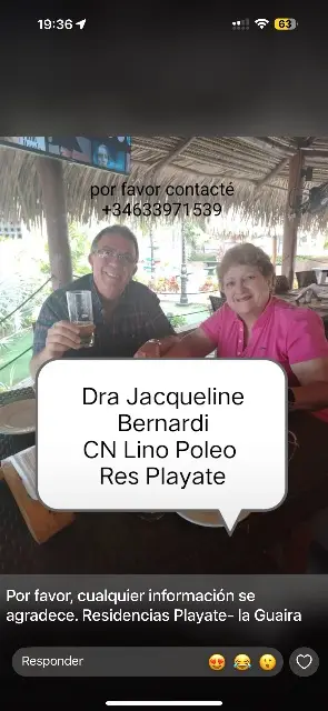 Jacqueline y lino bernardi poleo