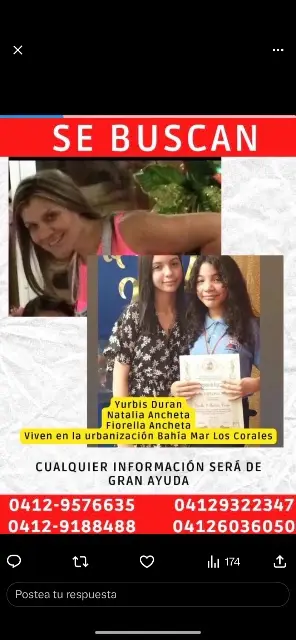 Yurbis Durán; Natalia Ancheta; Fiorella Ancheta