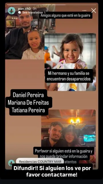 Daniel Pereira , Mariana de Freitas y Tatiana Pereira
