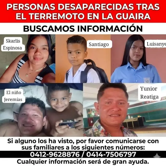 Yunior, Skarle, Jeremia, Santiago, Luisanyelis