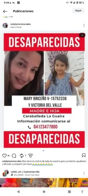 Mary Briceño y Victoria del valle