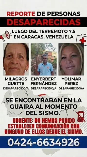 Milagros Guette, Enyerbert Fernández, Yolimar Pérez