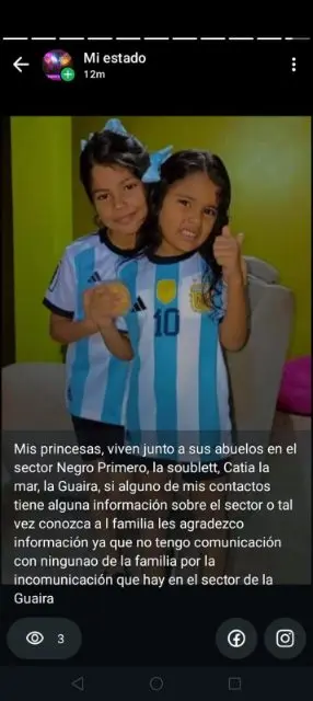 Jefnia Samira Urbaneja Rodríguez y Juliana del Valle Urbaneja Rodríguez