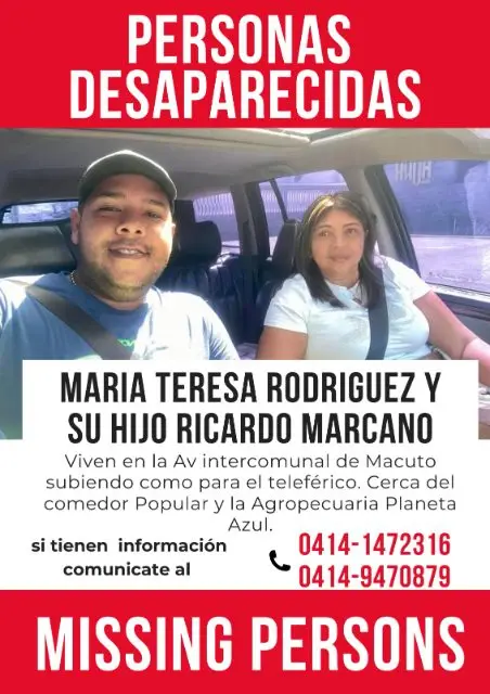 María Teresa Rodrigues y Ricardo Marcano