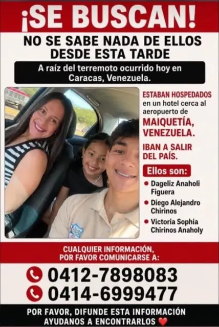 Dageliz Anaholi Figuera • Diego Alejandro Chirinos • Victoria Sophia Chirinos